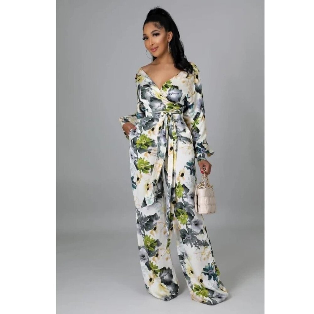 New Wooden Door Wardrobe Boutique Top and Pants Two Pece Set P1129